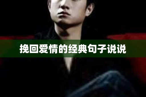 挽回爱情的经典句子说说