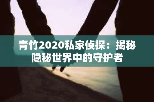青竹2020私家侦探：揭秘隐秘世界中的守护者