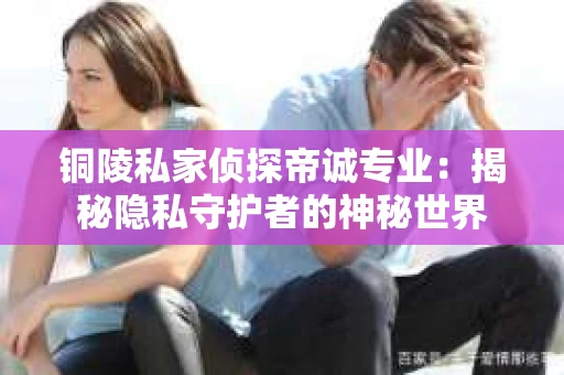 铜陵私家侦探帝诚专业：揭秘隐私守护者的神秘世界