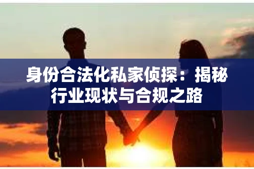 身份合法化私家侦探：揭秘行业现状与合规之路