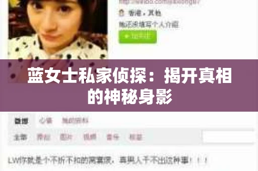 蓝女士私家侦探：揭开真相的神秘身影
