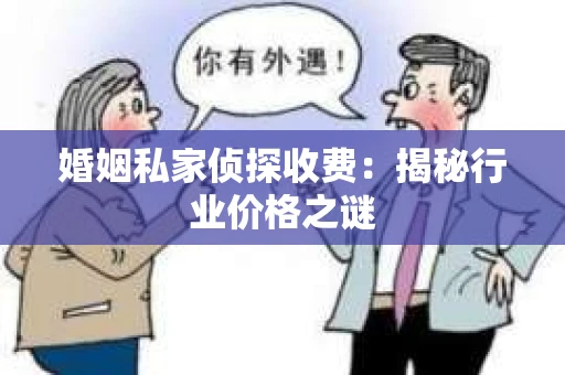 婚姻私家侦探收费：揭秘行业价格之谜