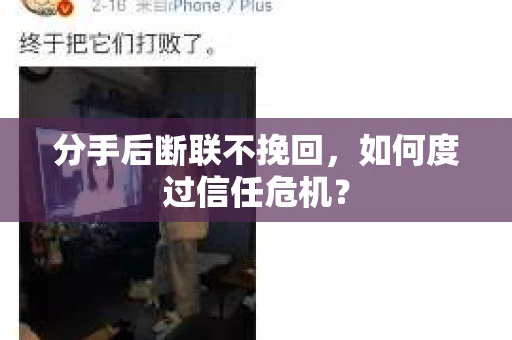 分手后断联不挽回，如何度过信任危机？