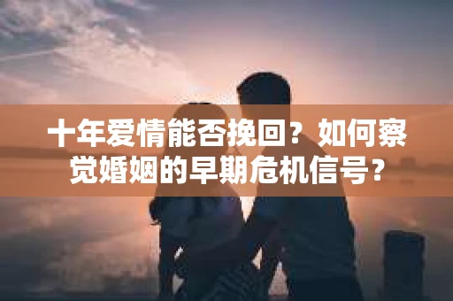 十年爱情能否挽回？如何察觉婚姻的早期危机信号？